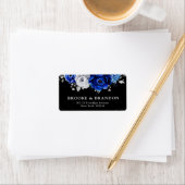 青王室の白シルバーメタリック結婚フローラズLa ラベル (インサイチュ)