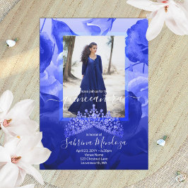 青王室の白バラTopaz Tiaraキンセアニェラ 招待状