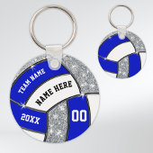 青王室の白バレーボールパーソナライズされたキーホルダー キーホルダー