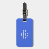 青王室の白バレーボール ラゲッジタグ (正面縦)