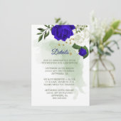 青王室の白フローラ緑詳細囲い エンクロージャーカード (スタンド正面)