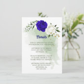 青王室の白フローラ緑詳細囲い エンクロージャーカード (スタンド正面)