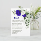 青王室の白フローラ緑詳細 エンクロージャーカード (スタンド正面)