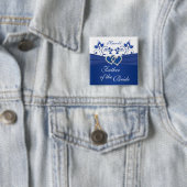 青王室の白フローラ花嫁の父 缶バッジ (インサイチュ)