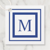 青王室の白モノグラ縁どム フェイバータグ (正面)