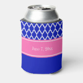 青王室の白モロッコ#4ホットピンク結婚の名前 缶クーラー (缶裏面)