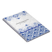 青王室の白ヴィンテージのダンスクと旋回 ノートブック (右側)