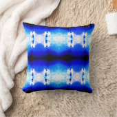 青王室の白地中海の大モザイク クッション (ブランケット)