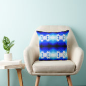 青王室の白地中海の大モザイク クッション (椅子)