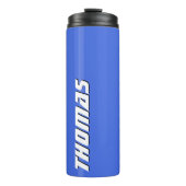 青王室の白文字エレガントミニマル カスタマイズ タンブラー (正面)