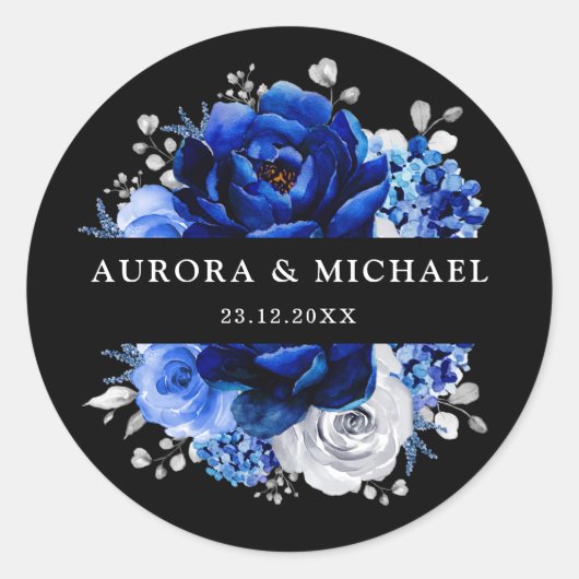 青王室の白銀金属フローラ結婚のCl ラウンドシール (正面)