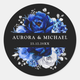 青王室の白銀金属フローラ結婚のCl ラウンドシール