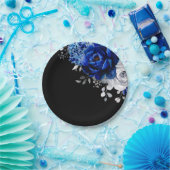 青王室の白銀金属フローラ結婚のPa ペーパープレート (パーティー)