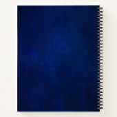 青王室の白銀金属ブライダルシャワー ノートブック (裏面)