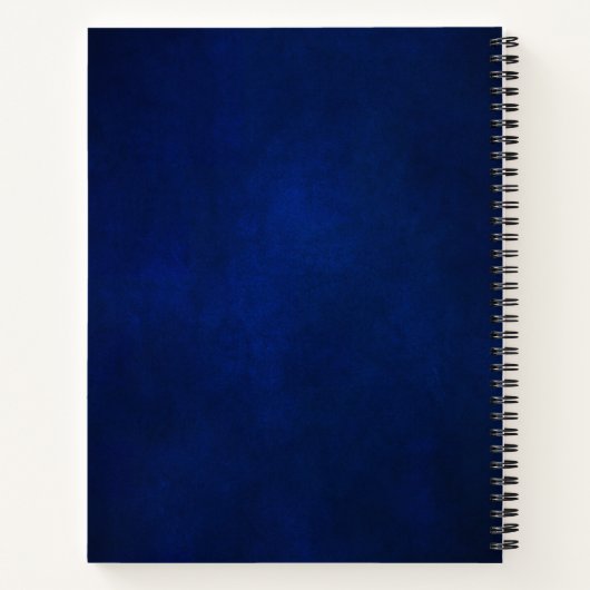 青王室の白銀金属ブライダルシャワー ノートブック (裏面)