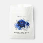 青王室の白銀金属ブライダルシャワー フェイバーバッグ (正面)