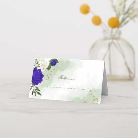 青王室の白 プレイスカード (正面)