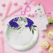 青王室の白 ペーパープレート (パーティー)