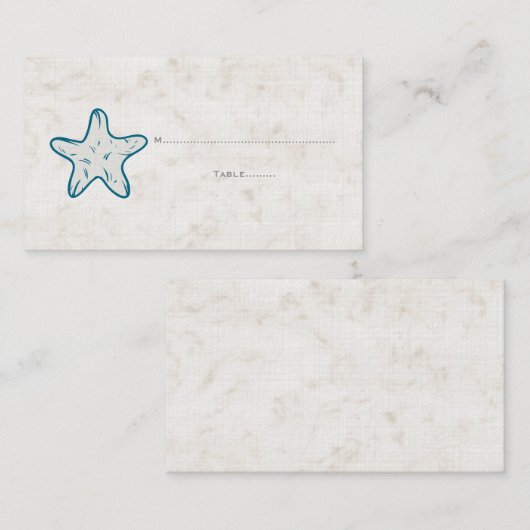 青王室の素朴魚結婚座席表 プレイスカード (正面/裏面)