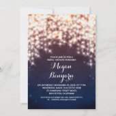 青王室の線灯ブライダルシャワー招待状 招待状 (正面)