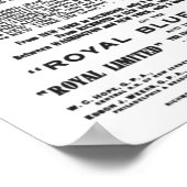 青王室の線1908 ポスター (角)