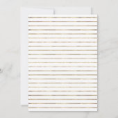 青王室の色とホイフェイクルの金ゴールド結婚フローラ 招待状 (裏面)