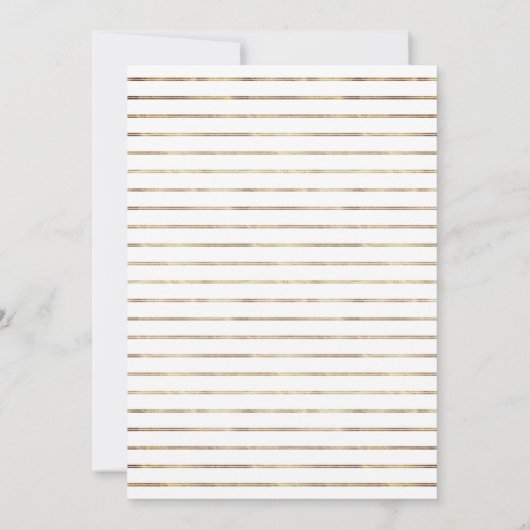 青王室の色とホイフェイクルの金ゴールド結婚フローラ 招待状 (裏面)