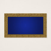 青王室の色と金ゴールド結婚式の引き出物ラベル (裏面)