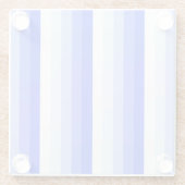 青王室の色のシャストライプドウ ガラスコースター (裏面)