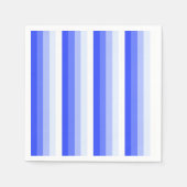 青王室の色のシャストライプドウ スタンダードカクテルナプキン (正面)