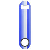 青王室の色のシャストライプドウ スピード栓抜き (正面)