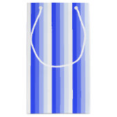 青王室の色のシャストライプドウ スモールペーパーバッグ (裏面)