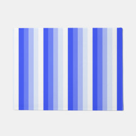 青王室の色のシャストライプドウ ドアマット