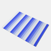 青王室の色のシャストライプドウ ドアマット (アングル)