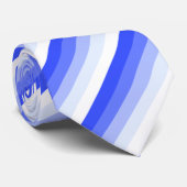 青王室の色のシャストライプドウ ネクタイ (ロール)