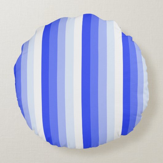 青王室の色のシャストライプドウ ラウンドクッション (裏面)
