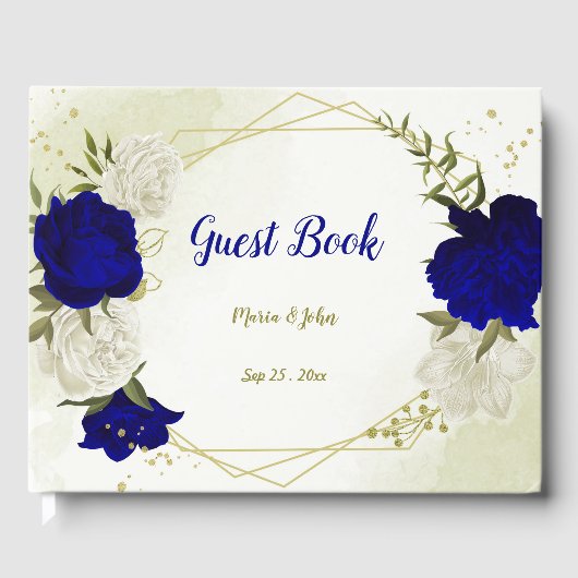 青王室の色の白い花 ゲストブック (正面)