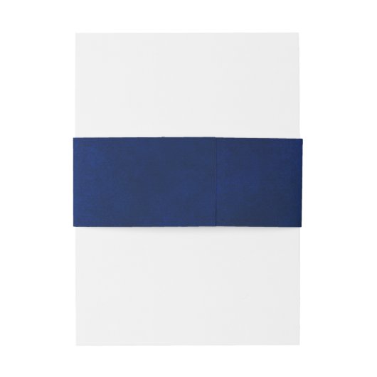 青王室の色の白い銀のメタリック結婚の入った 招待状ベリーバンド (裏面例)