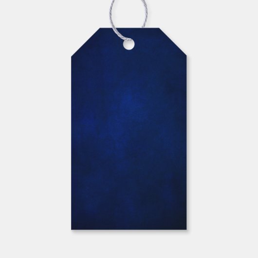 青王室の色の黄色の金ゴールド結婚フローラの歓迎Gif ギフトタグ (裏面)