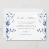 青王室の色フローラ写結婚真のサンキューカード サンキューカード (裏面)