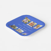 青王室の色写真コラージュ誕生日パーティー ペーパープレート (傾斜あり)