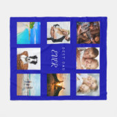 青王室の色写真コラージュ フリースブランケット (正面(横))