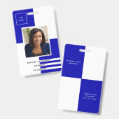 青王室の色写真事業企業の バッジ (正面＆裏面)