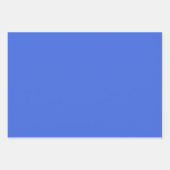 青王室の色無地の |クラシック |エレガント | ラッピングペーパーシート (正面3)