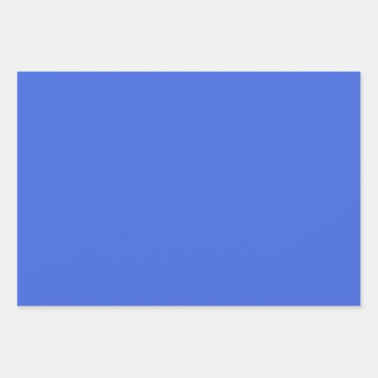 青王室の色無地の |クラシック |エレガント | ラッピングペーパーシート (正面3)