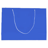 青王室の色無地の |クラシック |エレガント | ラージペーパーバッグ (裏面)