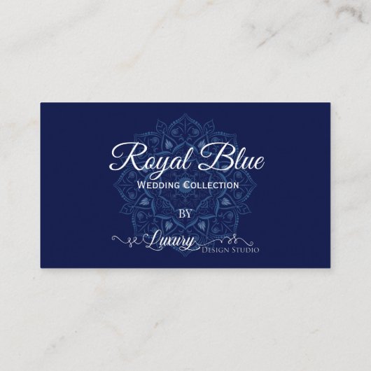 青王室の色結婚見本カード エンクロージャーカード (裏面)