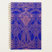 青王室の色，アールヌーボーパタ王室のーン，紫，フローラ プランナー手帳 (正面)