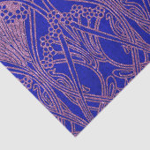 青王室の色，アールヌーボーパタ王室のーン，紫，フローラ 薄葉紙 (詳細)