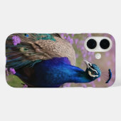 青王室の色:ラベンダー畑の青い孔雀 Case-Mate iPhoneケース (裏面 (横))